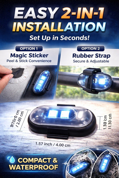 Remote Control RGB LED Strobe Light Wireless Rechargeable Footwell Lights Exterior Interior Decorative for SUV Truck Motorcycle